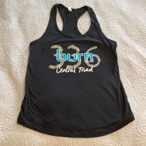 Burn Boot Camp location racerback tank size L